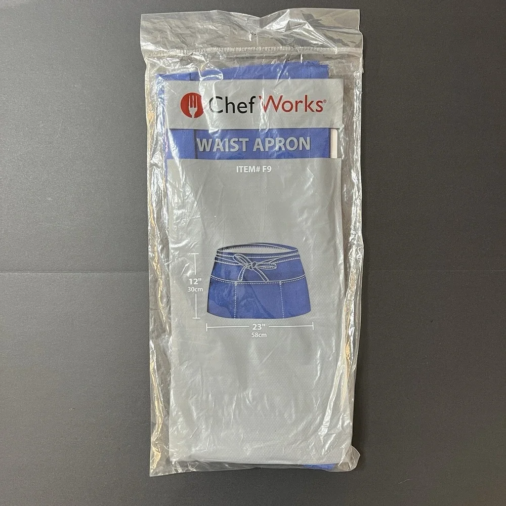 Chef Works Waist Apron F9 Blue Unisex One Size 12